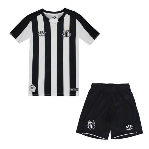 Maillot Football Santos Exterieur Enfant 2019-20 Blanc Noir